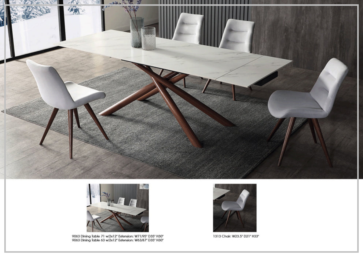 Extendable Dining Table with Ceramic Top - Gio Italia Modern Expandable Kitchen Table for Small Spaces | Perfect for Apartments, Dining Rooms & Entertaining Guests