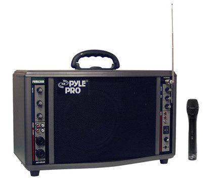 Pyle Pro 200 Watt Wireless Portable PA System with Rechargeable Battery - Perfect for Outdoor Events, Live Performances & Public Speaking