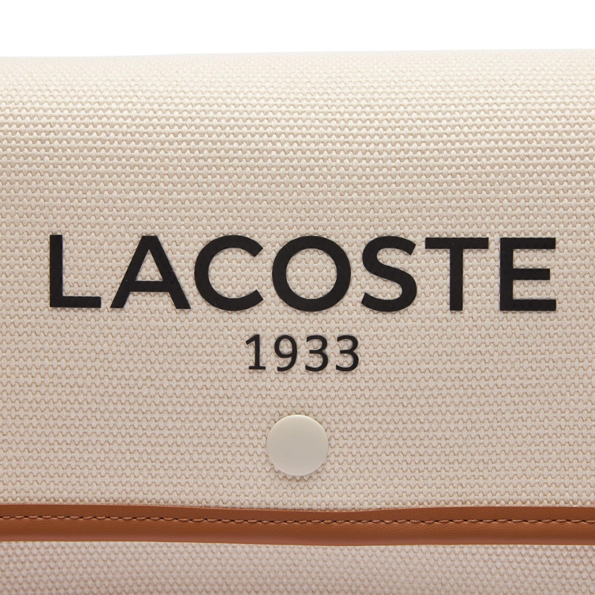 Lacoste Flap Crossover Crossbody Bag for Women | Stylish Leather Shoulder Purse | Perfect for Work, Travel & Everyday Use