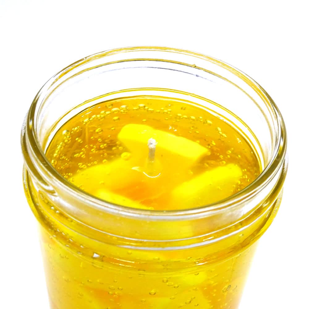 Pineapple Gel Jams™ Scented Candle - Hand Poured in USA - Long Lasting 50+ Hours - Tropical Home Decor & Relaxation Gift for Spa, Bathroom, Bedroom