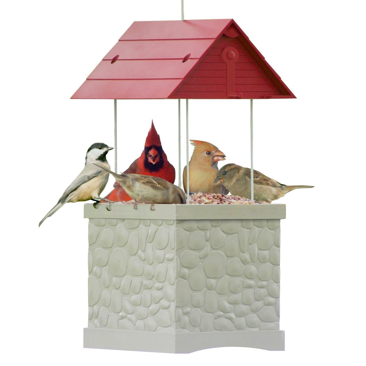 Heath Outdoor Products 2601 Wishing Well 360-Degree Bird Feeder, 5-Pounds Capacity, Durable & Weather-Resistant, Perfect for Backyards, Gardens, and Patios