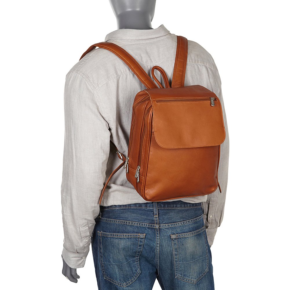 Flap-Over Tablet Backpack for Men & Women - Chocolate Brown Water-Resistant Laptop Bag with Multiple Pockets - Perfect for Work, School, Travel & Daily Commute