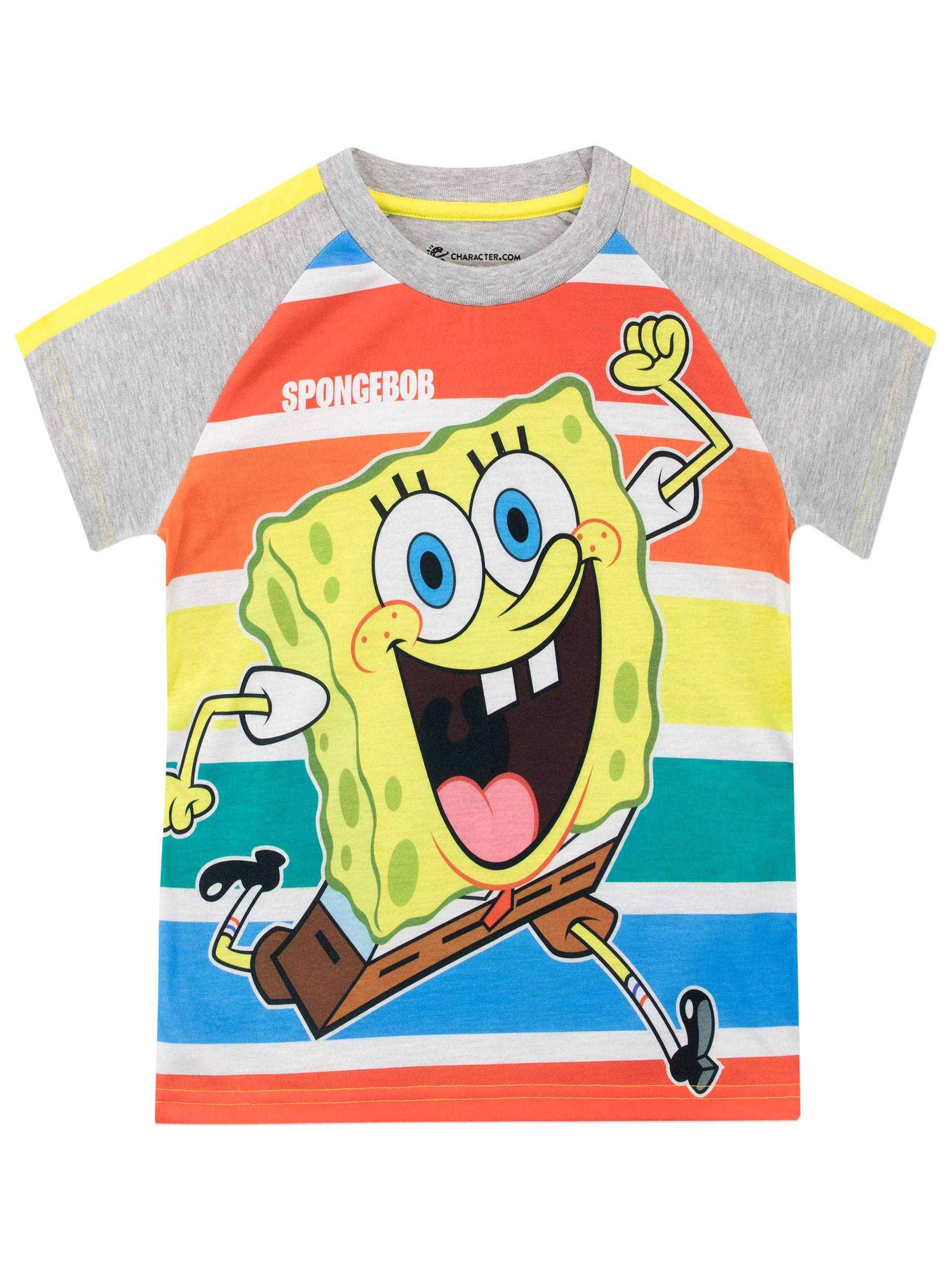Spongebob Boys T-Shirt - Cartoon Character Graphic Tee for Kids | Fun & Comfortable Cotton Shirt for Playtime, School & Everyday Wear