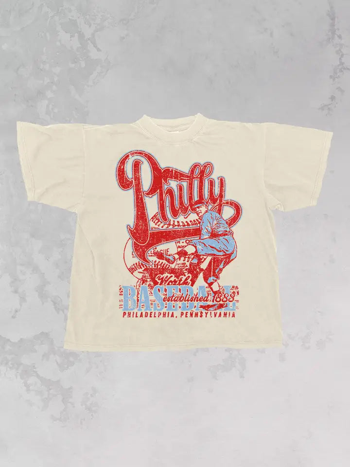 Vintage 90s Philadelphia Phillies Baseball T-Shirt - Retro MLB Fan Apparel for Men & Women - Perfect for Game Day, Casual Wear & Sports Events