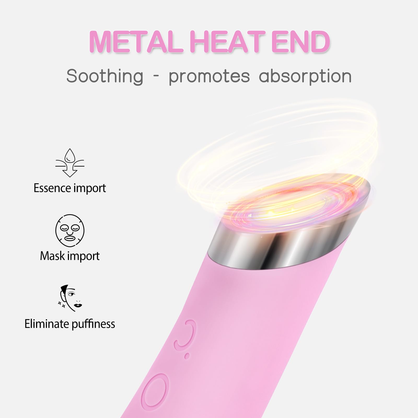 Rechargeable Silicone Face Scrubber with Heat Massage - Electric Facial Cleansing Brush for Deep Exfoliation & Pore Cleansing - Waterproof Vibrating Face Scrubber for Women & Men (Pink) | Perfect for Daily Skincare Routine, Travel & Spa Treatments