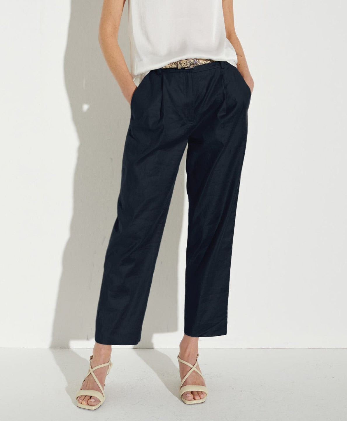Premium Navy Everyday Trousers for Men & Women - Comfortable Office & Casual Wear - Perfect for Work, Travel & Daily Use