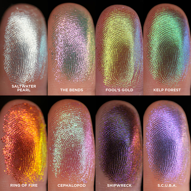 Deep Sea Treasures Eyeshadow Palette - 12 Vibrant Shades for Stunning Makeup Looks | Perfect for Party, Halloween & Cosplay