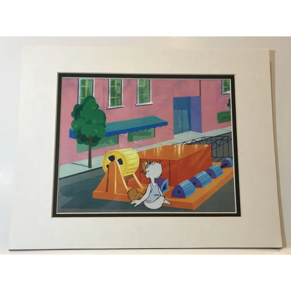 Original Ducktales 90s TV Show Production Sketch Drawing & Cell with COA 1/1 - Disney Animation Collectible for Fans & Art Enthusiasts - Perfect for Home Decor, Gift, or Disney Memorabilia Collection