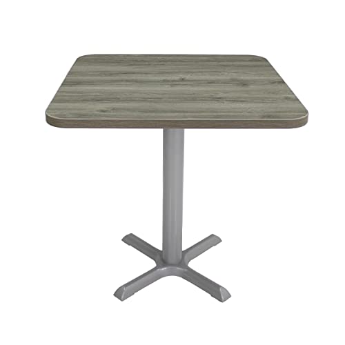 Gray Wood/Silver Base