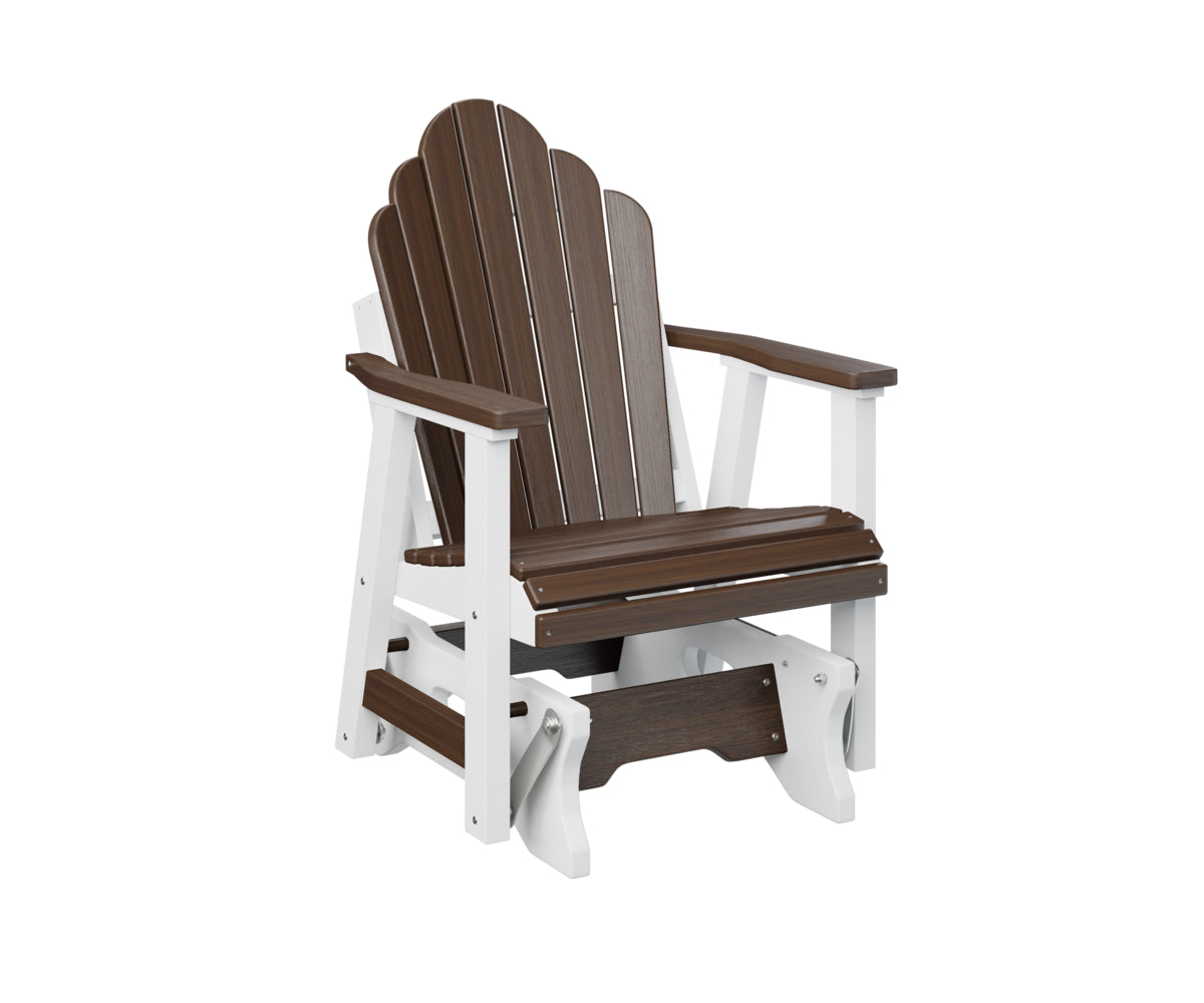 Berlin Gardens Cozi Back Single Glider - Comfortable Outdoor Rocking Chair for Patio, Porch & Garden Relaxation | Perfect for Reading, Lounging & Enjoying Nature