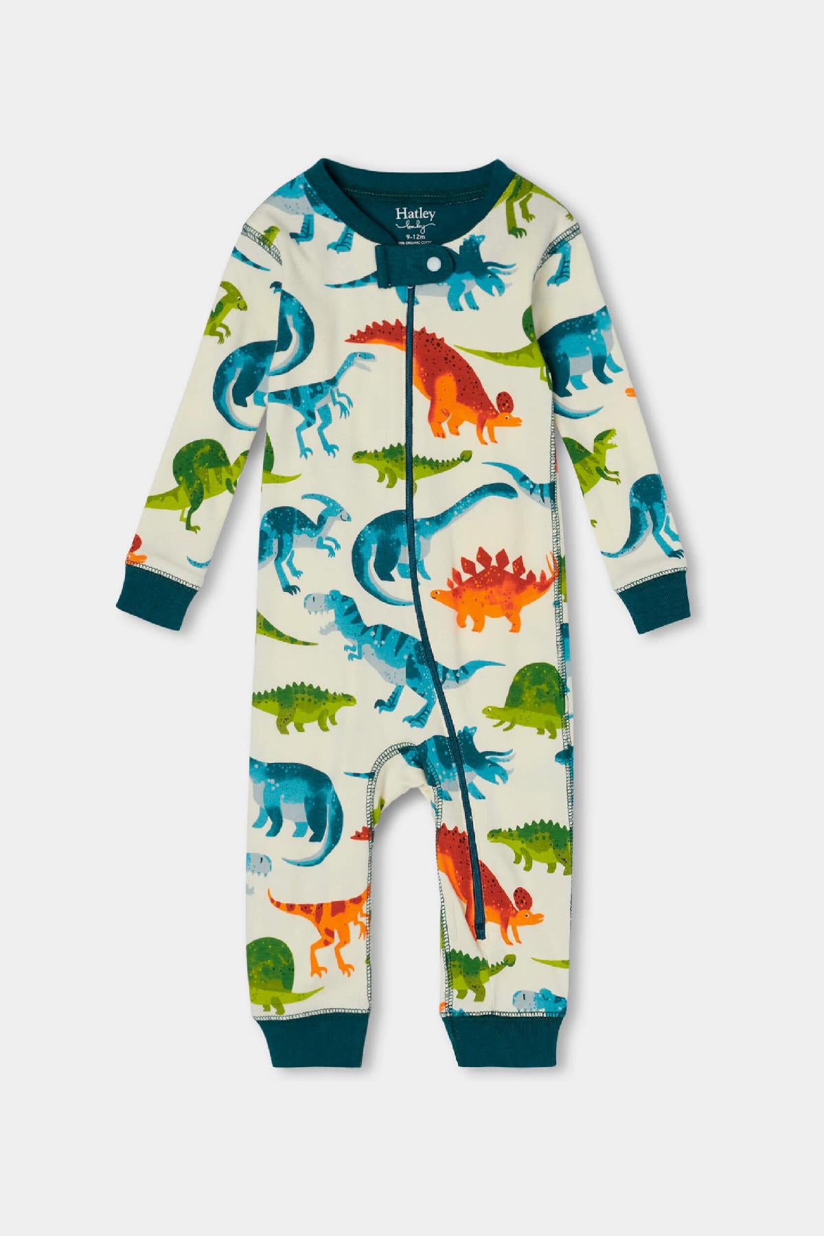 Baby Boy Sleep Hatley Dino Park - Soft Cotton Dinosaur Print Sleepwear for Toddlers - Perfect for Nursery, Bedtime & Playtime