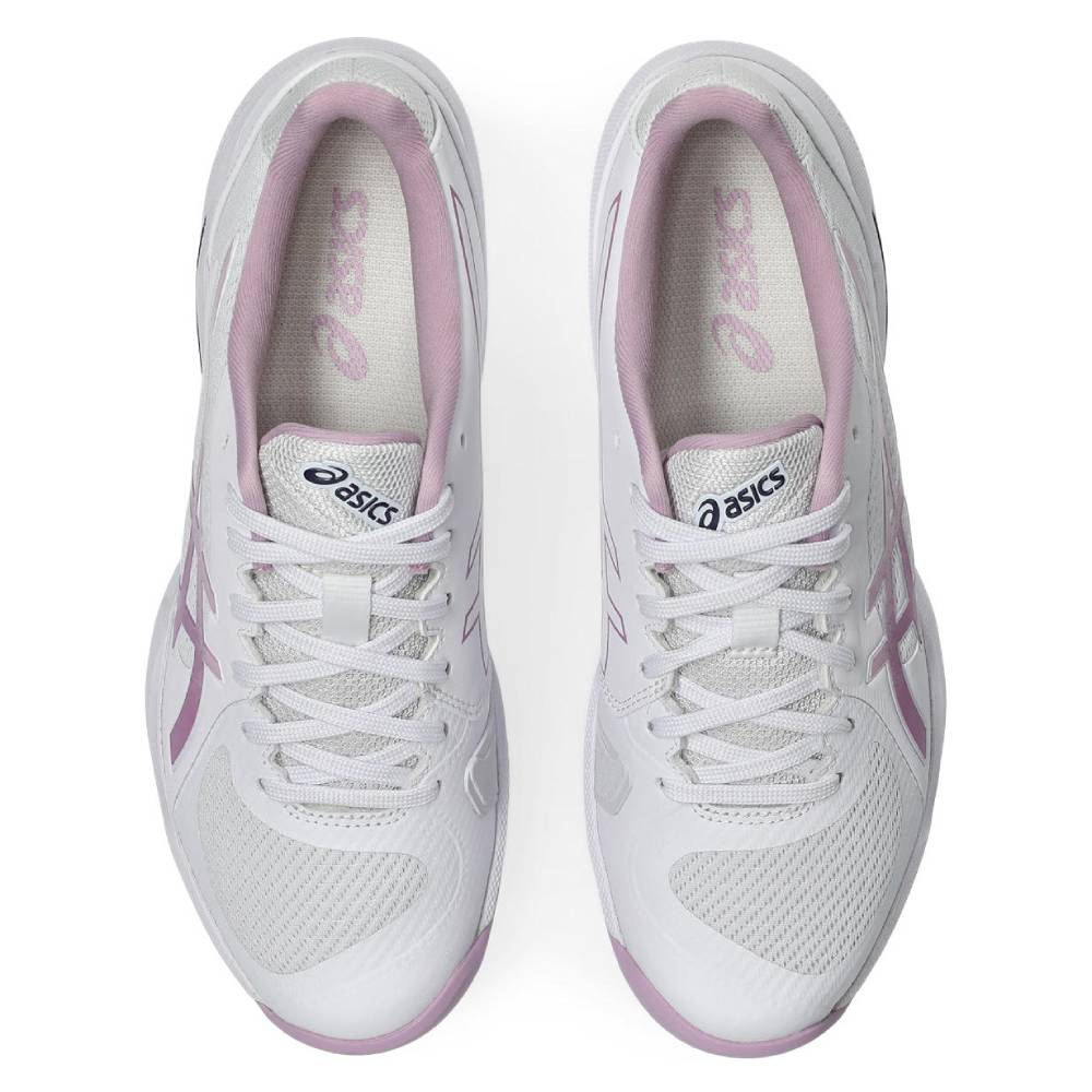 ASICS Solution Swift FF 2 Women's Tennis Shoes - Lightweight Performance Court Shoes for Women (White/Ube) | Perfect for Competitive Matches & Training Sessions