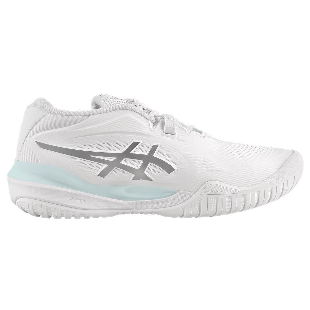 ASICS Women's Gel Resolution X Tennis Shoes - White/Silver | Lightweight & Durable Court Sneakers for Women | Perfect for Tennis, Training & Casual Wear