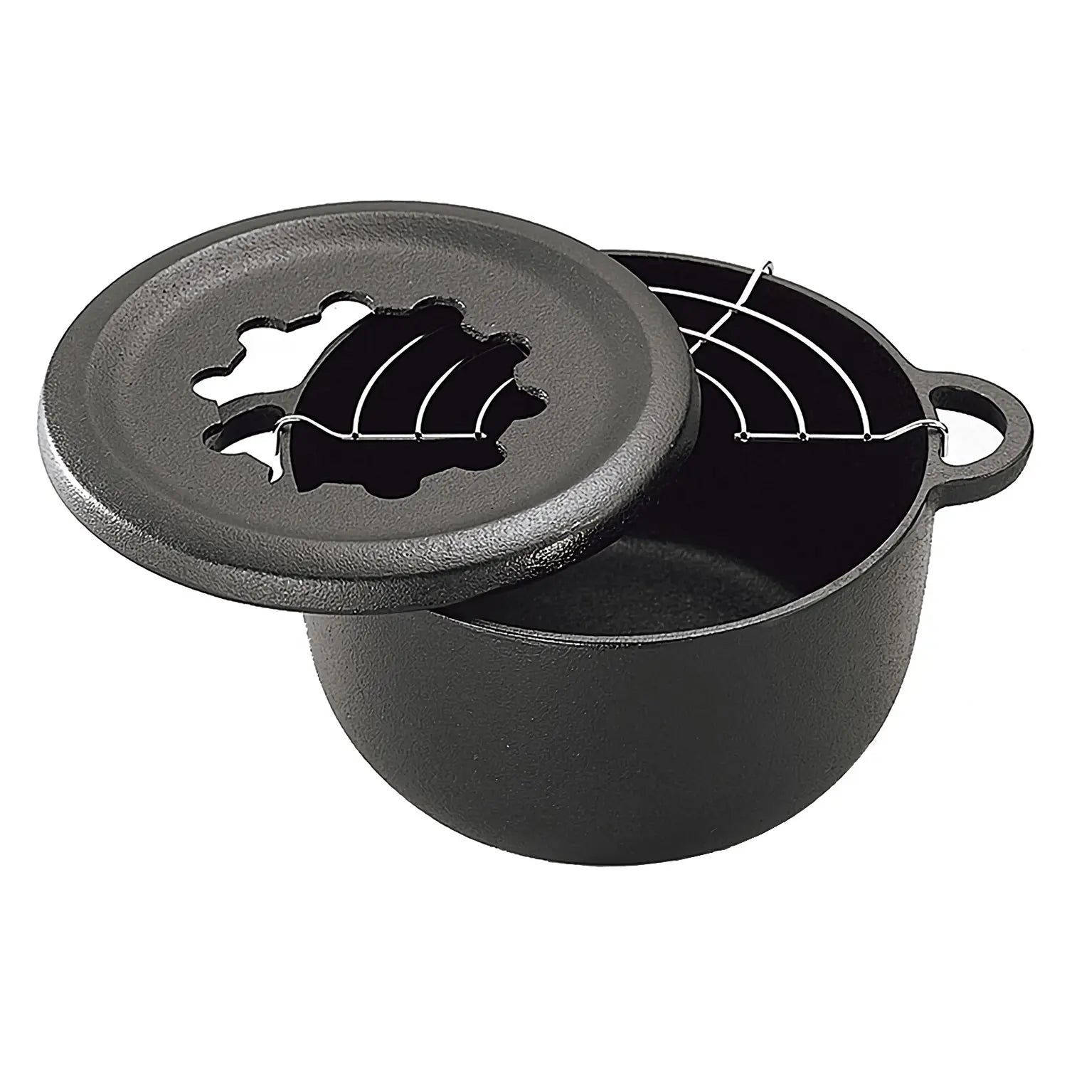 Premium Iwachu Cast Iron Tempura & Fondue Pot Set - Japanese Cookware for Deep Frying, Hot Pot, and Cheese Fondue - Perfect for Home Cooking, Entertaining & Japanese Cuisine Lovers