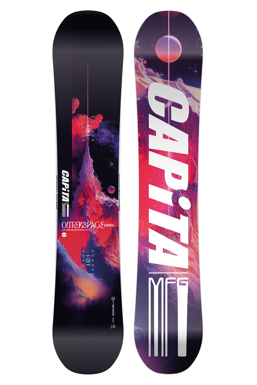 2025 Capita Outerspace Living Wide Snowboard 157W - Perfect for Powder Days & Freestyle Riding