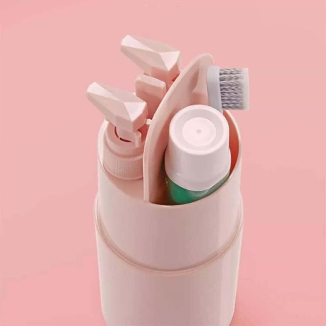 2024 Premium 8-in-1 Waterproof Travel Toiletry Set - Compact Organizer for Minimalist Travelers | Portable Shower Caddy & Cosmetic Storage | Ideal for Camping, Gym, Business Trips & Vacation Packing