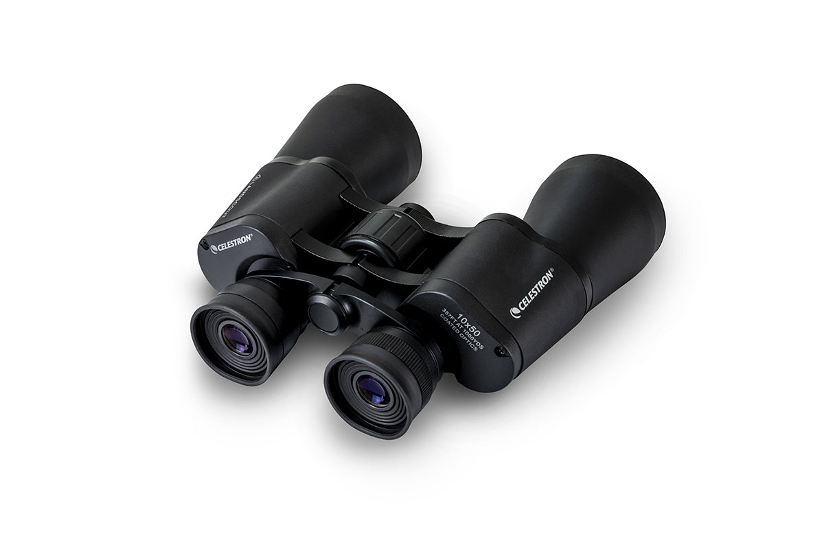 LandScout 10x50mm Porro Prism Binoculars with Clamshell Case - High Power Magnification for Bird Watching, Hunting, Hiking & Outdoor Adventures