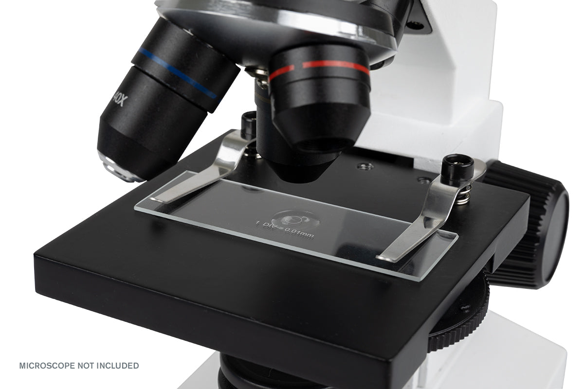 Professional Microscope Calibration Slide - High Precision Measurement Tool for Lab & Research | Perfect for Microscopy, Quality Control & Scientific Experiments