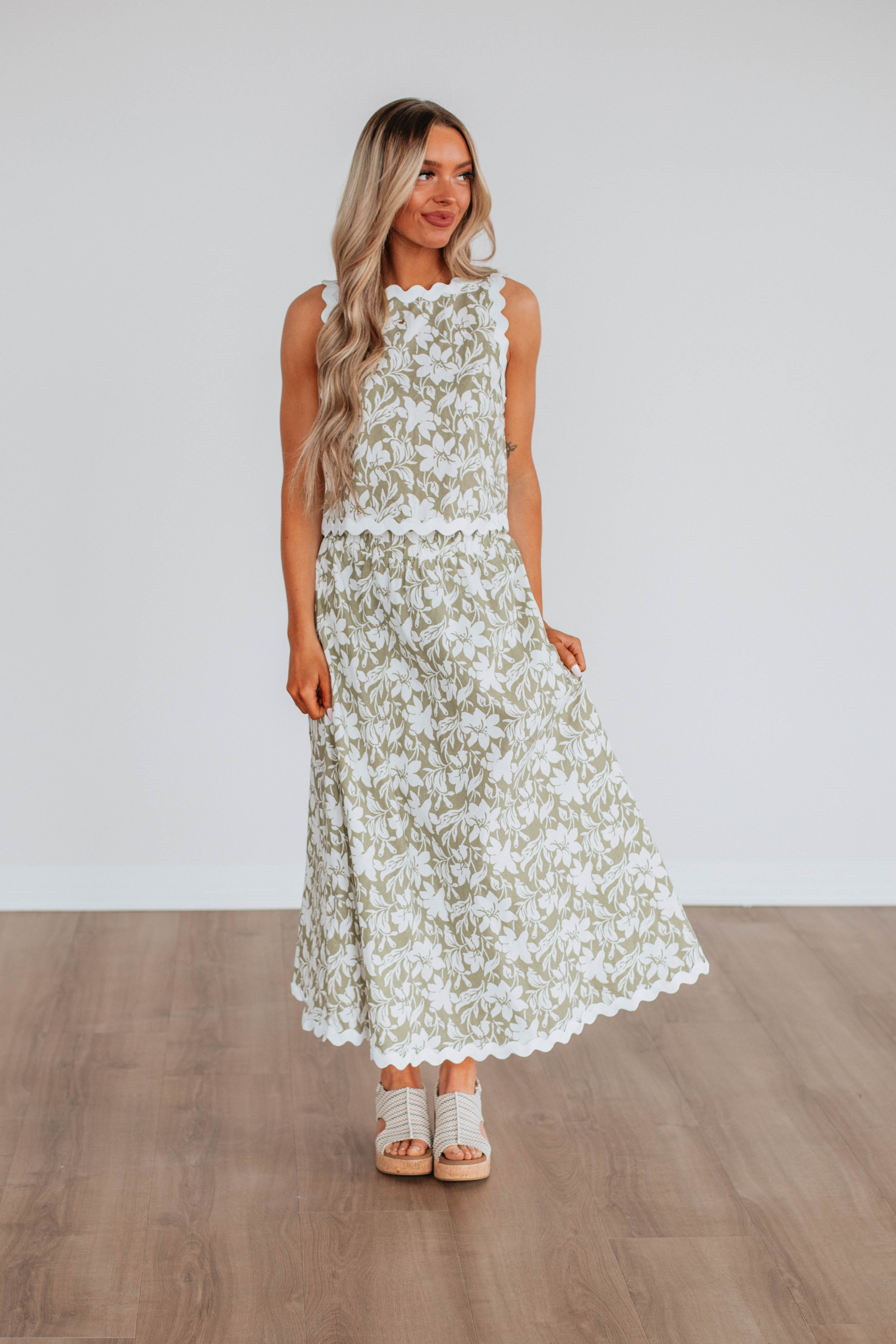 Havena Floral Skirt for Women - Summer Boho Maxi Skirt with Pockets, Lightweight & Flowy - Perfect for Beach, Vacation, and Outdoor Events