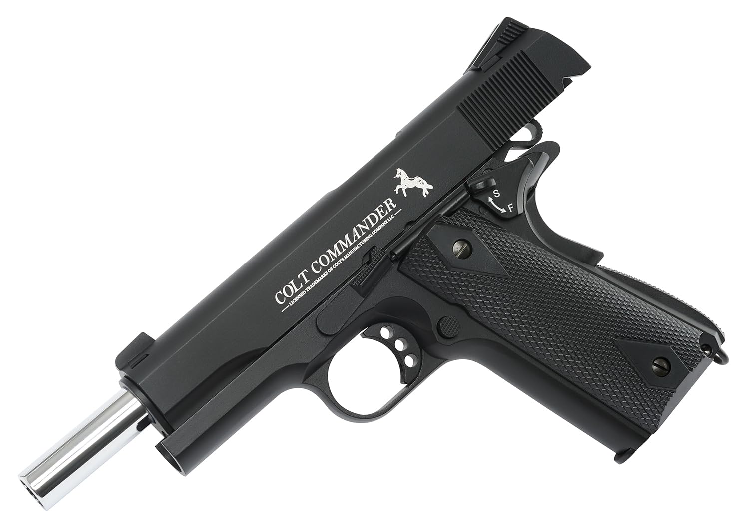 Colt Commander Blowback Metal Frame .177 BB Gun Air Pistol - Realistic CO2 Powered Airgun for Target Practice & Training | Perfect for Backyard Shooting & Outdoor Recreation