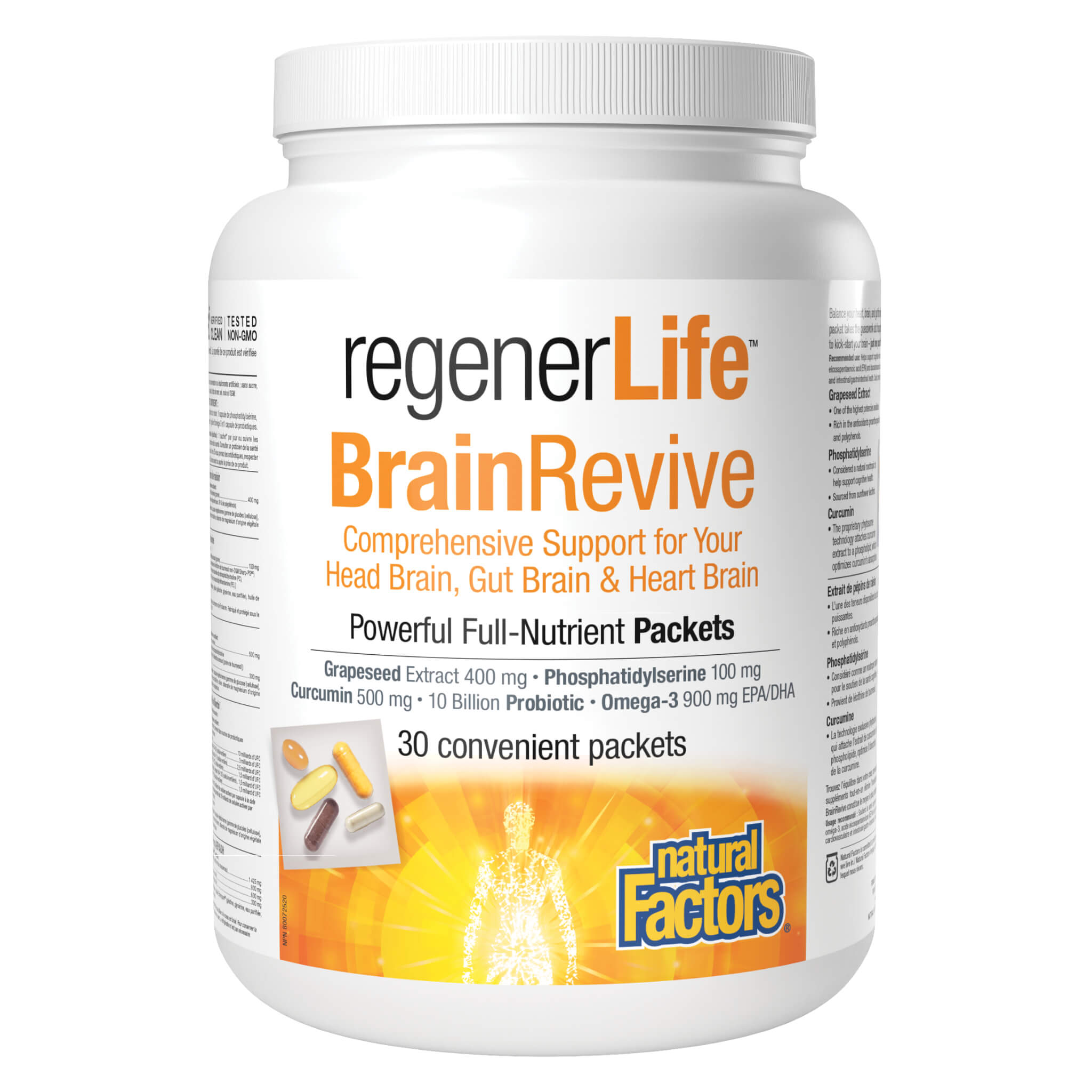 RegenerLife Brain Revive Kit - Natural Nootropic Supplement for Memory, Focus & Mental Clarity - Perfect for Students, Professionals & Gamers