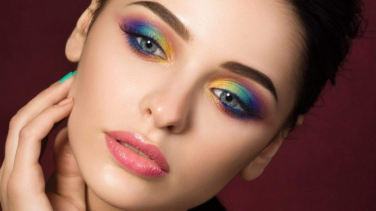 Ekan Rainbow Makeup Brush Set - Professional Face, Eye, Eyebrow & Eyeshadow Brushes for Women & Girls | Perfect for Daily Makeup, Contouring & Beauty Routines
