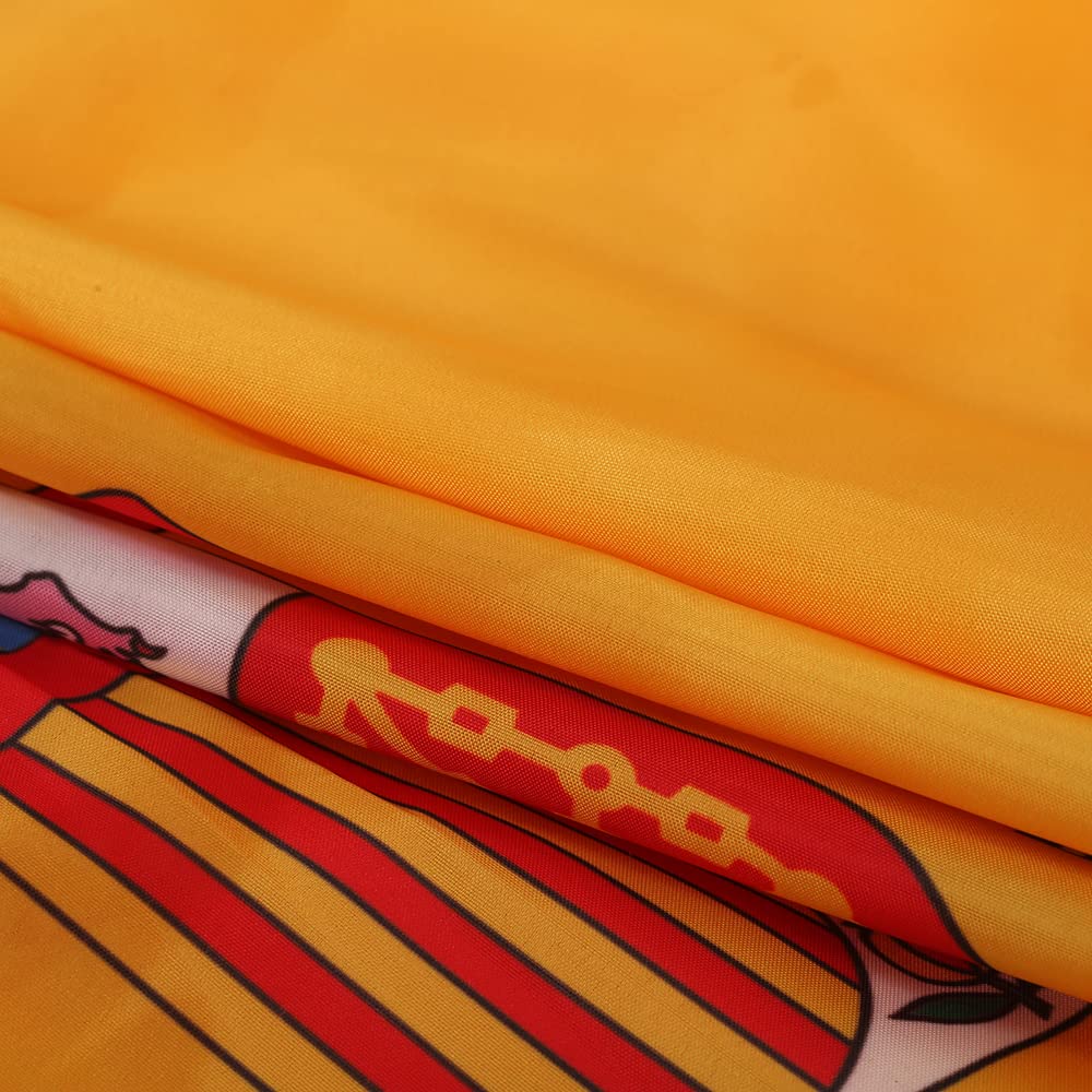 3x6 Ft Spain Spanish Pleated Fan Flag Bunting - 2 Pack Patriotic Half Fan Flags for Indoor/Outdoor Decor, Front Porch, Holiday Celebrations & National Events - Perfect for Spanish Festivals, Football Games & Cultural Parties
