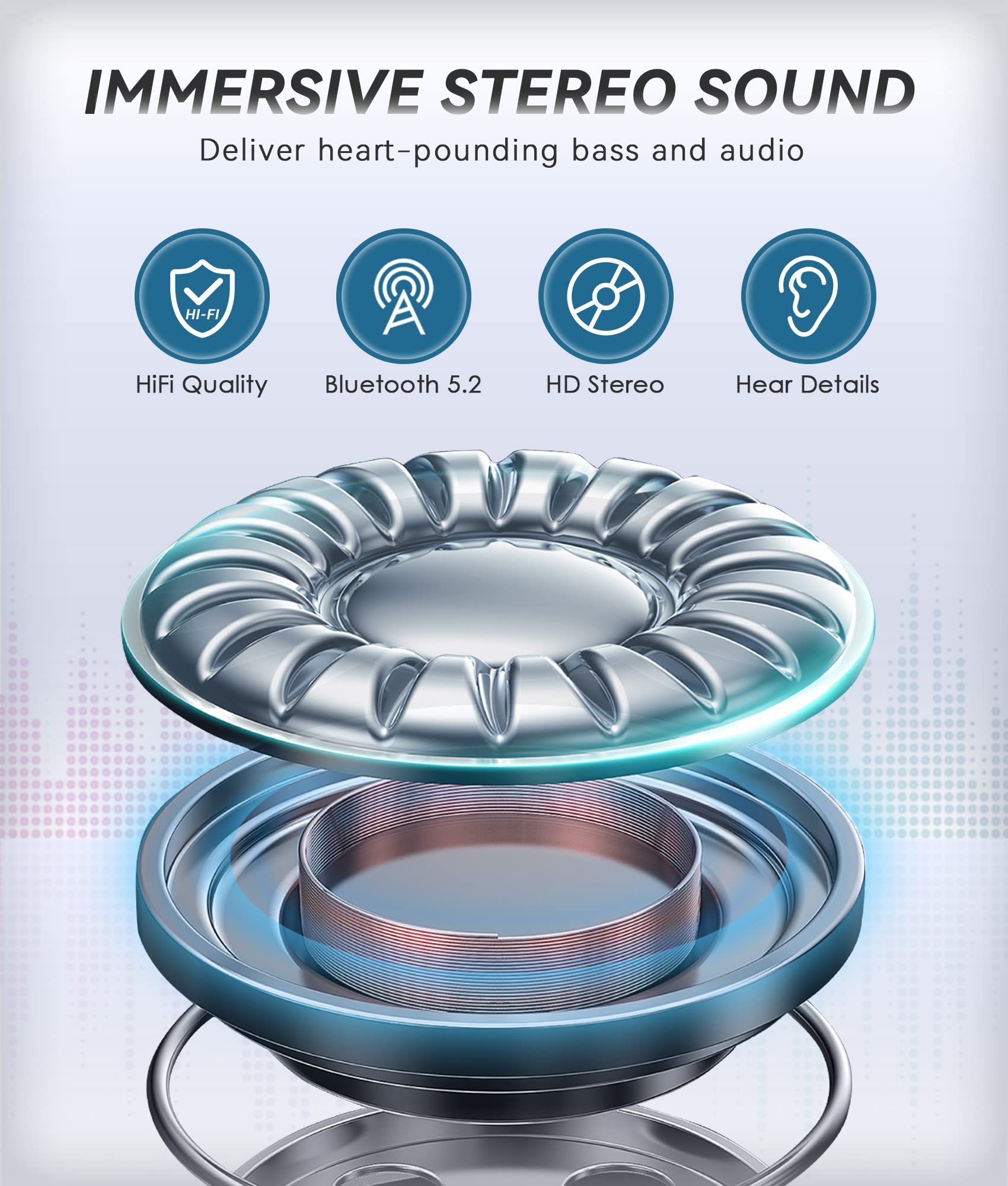 Musicozy Wireless Sleep Headphones Bluetooth 5.2 Sports Headband with Built-in Speakers & Charging Cable - Perfect for Sleeping, Yoga, Meditation & Travel