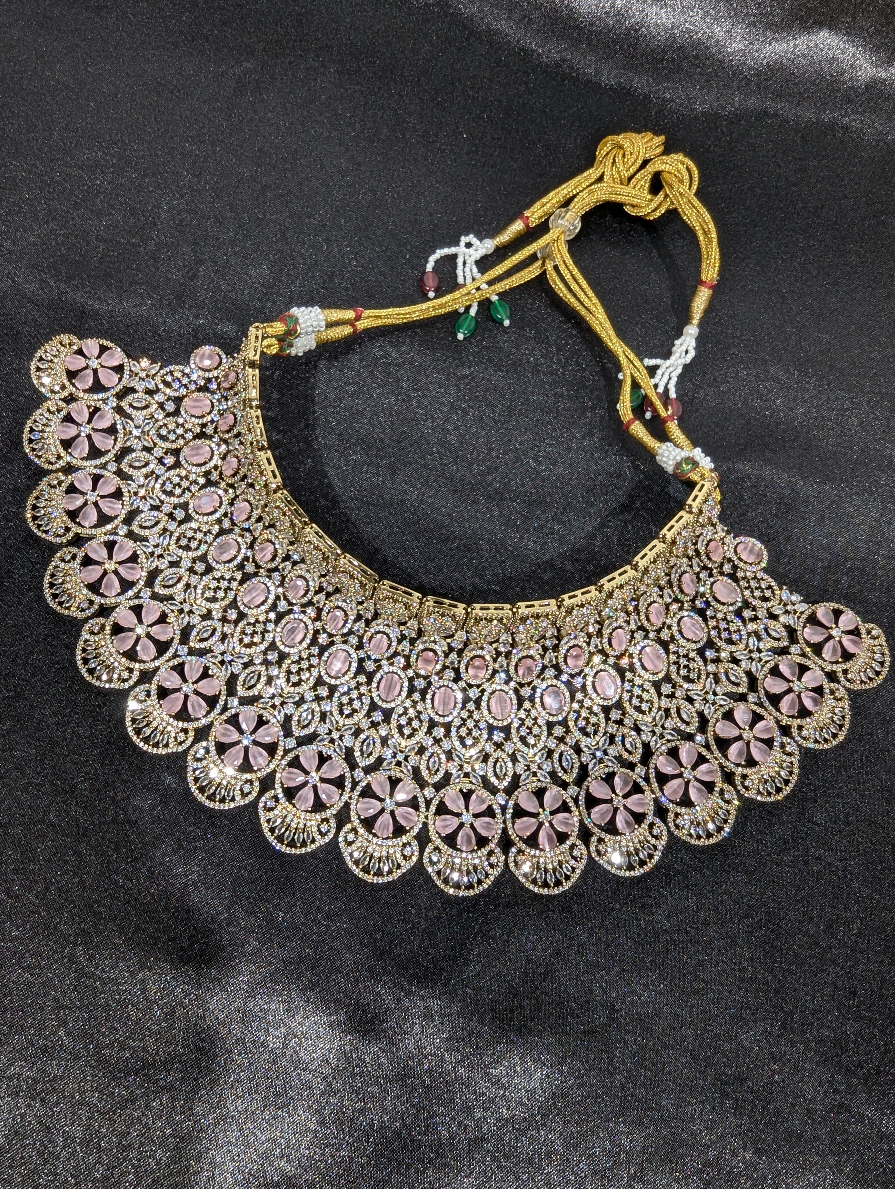 Samaira CZ Semi Bridal Set - Elegant Cubic Zirconia Jewelry for Weddings, Parties & Special Occasions