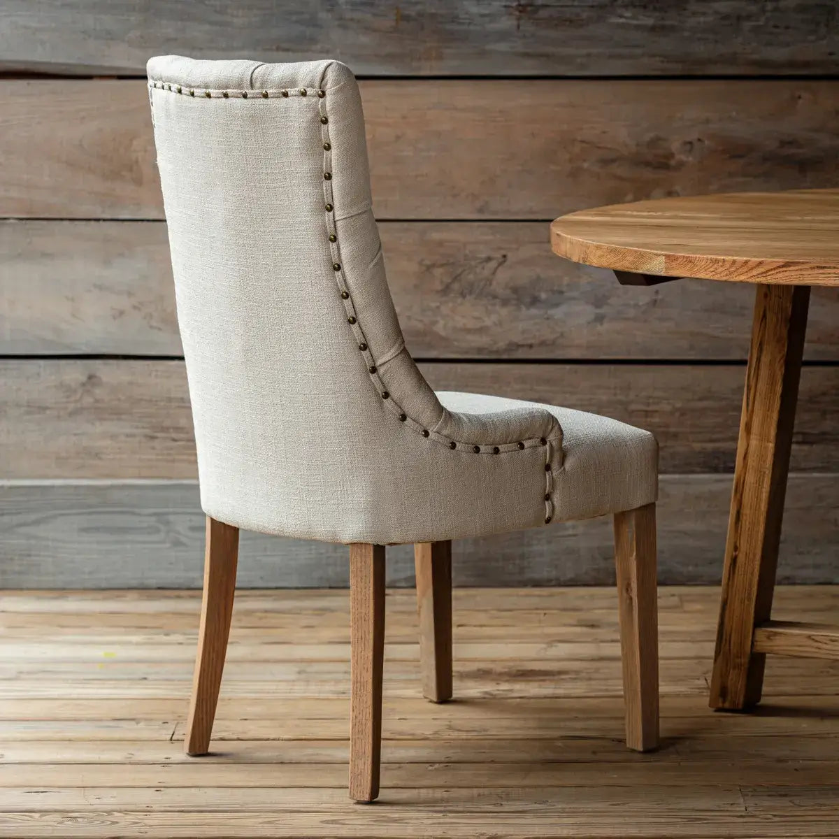 French Vanilla Dining Chair Set - Modern Upholstered Kitchen Chairs for Dining Room, Breakfast Nook & Small Spaces - 4-Piece Set with Padded Seats & Sturdy Metal Legs
