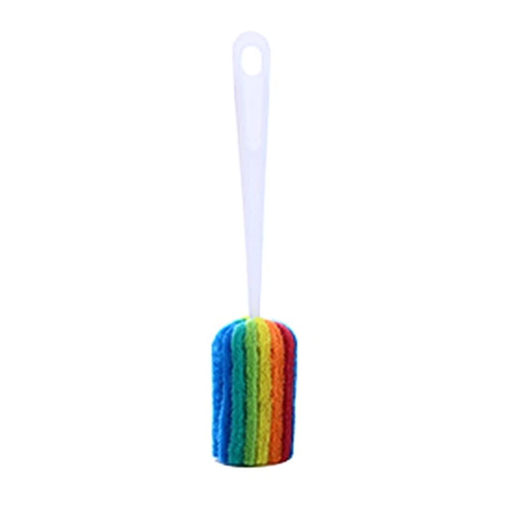 LEIGE Long Handle Water Bottle Cleaning Brush with Comfort Grip - Durable Scrubber for Cups, Mugs & Narrow Bottles - Perfect for Kitchen, Camping, Travel & Baby Bottles (Color: A)