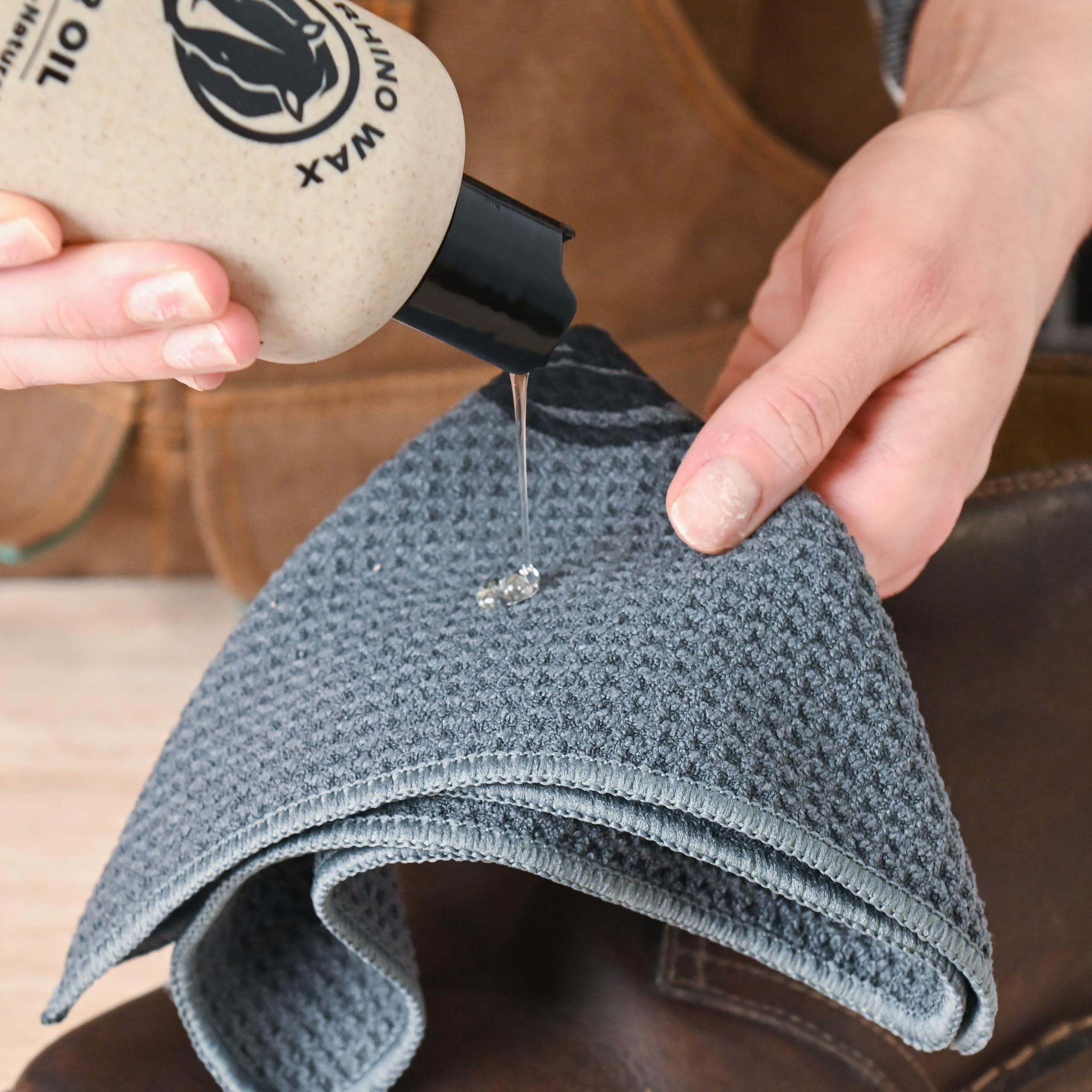 Premium Leather Care Kit (Oil, Conditioner, Cleaner, Wax, Brushes & Cloths) - Deep Clean, Condition & Protect Leather Furniture, Car Seats & Bags - Made in USA - Perfect for Home, Auto & Luxury Leather Maintenance