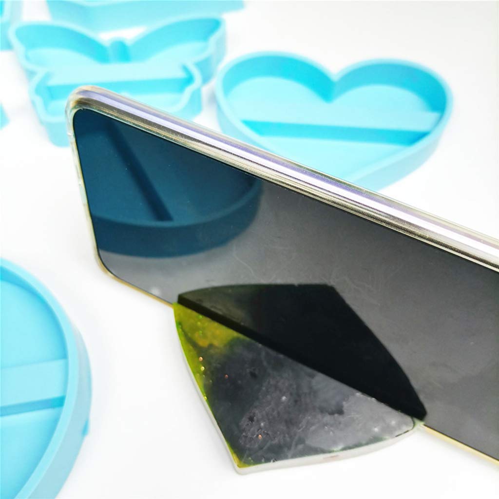 Premium Silicone Molds for Resin Crafts - Business Card Holder & Phone Stand Epoxy Casting Molds - DIY Jewelry Making, Home Decor & Gift Making Supplies - Perfect for Crafters, Artists & Small Businesses