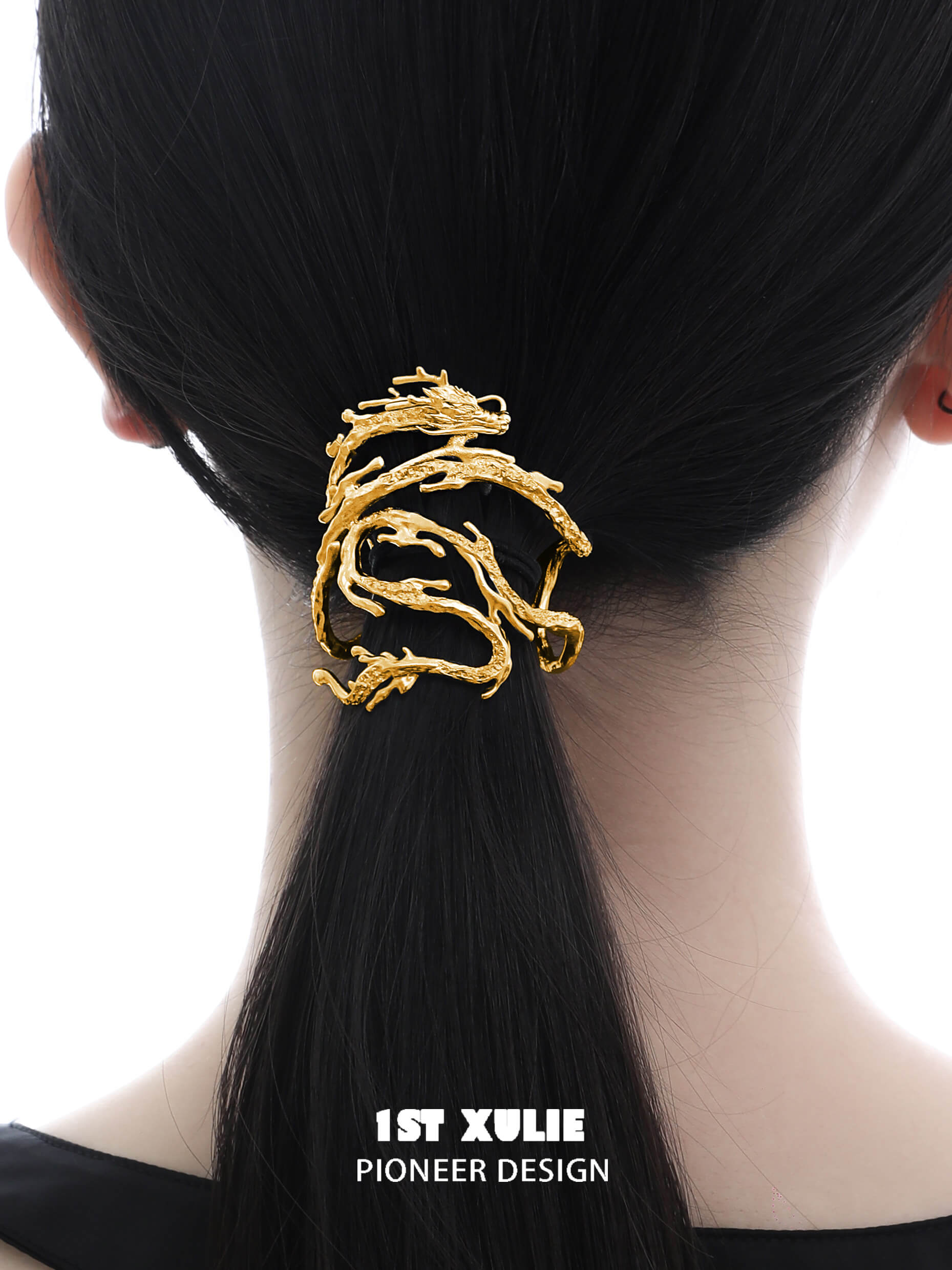 24K Gold Plated Dragon Hair Clips for Women - Elegant Chinese Style Hair Accessories for Parties, Weddings & Special Occasions