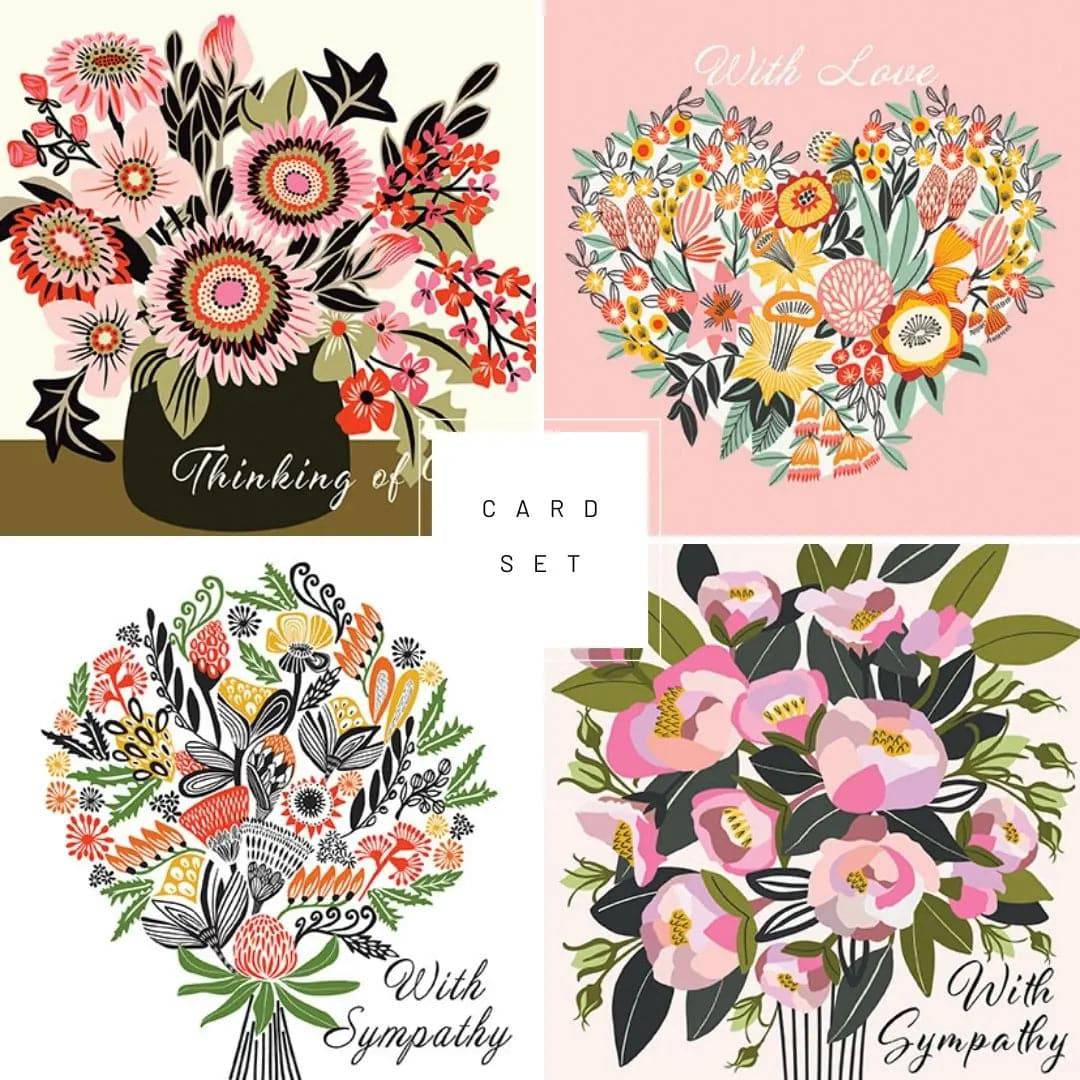 Sympathy Cards Set - 10 Handmade Condolence Greeting Cards with Envelopes for Loss of Loved One - Perfect for Funeral, Memorial Service & Comforting Grieving Friends