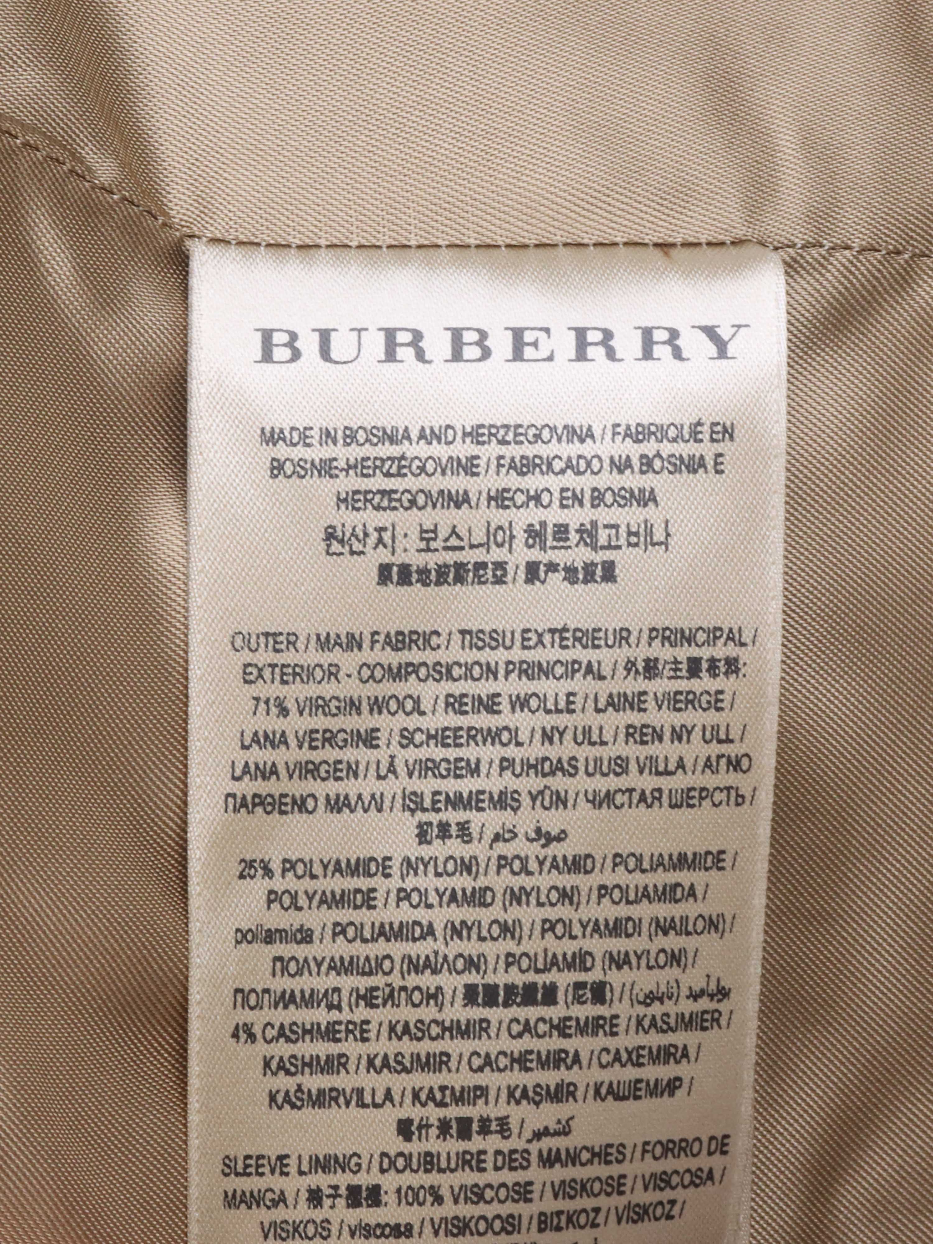 Burberry Camel Cashmere Coat for Women - Luxury Warm Winter Trench Coat with Belt, Elegant Outerwear for Office, Dating & Special Occasions