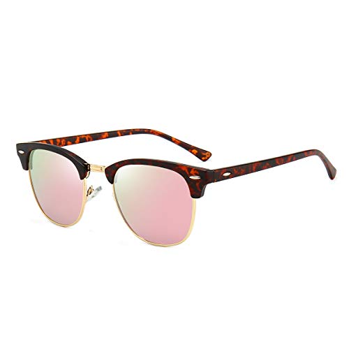 H:30-16style Pink Lens+gold and Leopard Frame