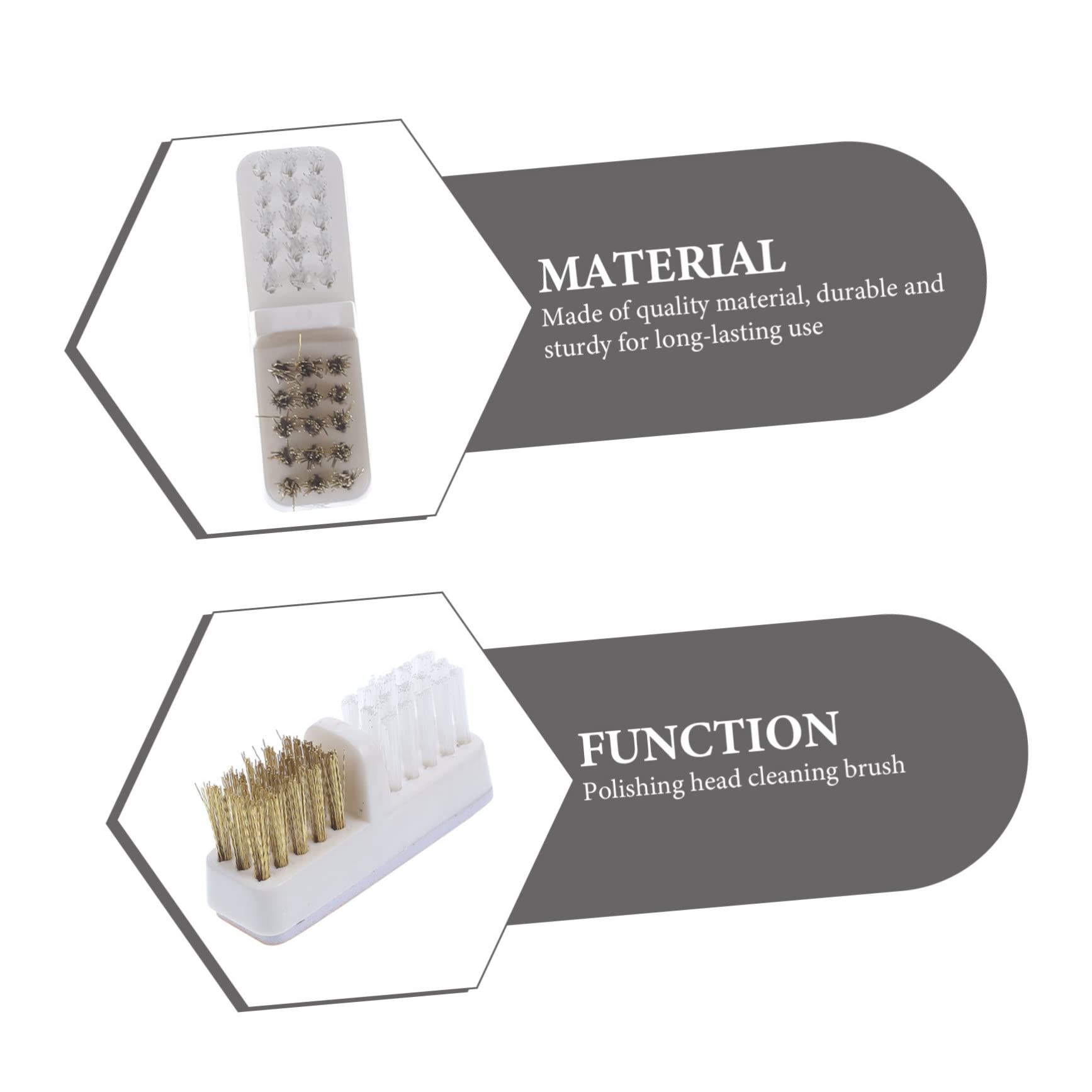 FOMIYES 3-Piece Copper Wire Brush for Nail Drill Bits - Professional Nail Drill Bit Cleaner for Salon & Home Manicure/Pedicure Use