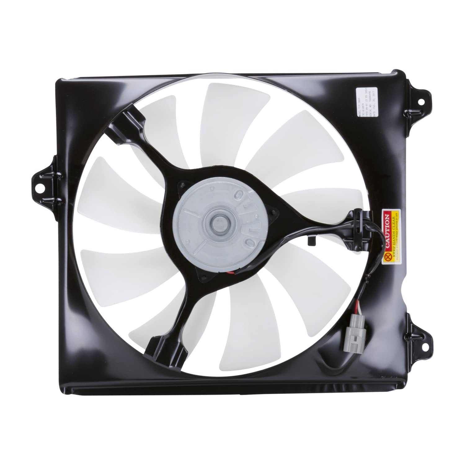 TYC A/C Condenser Fan Assembly 610870 - Replacement Part for Car Cooling System - Perfect for Summer Driving & AC Repair