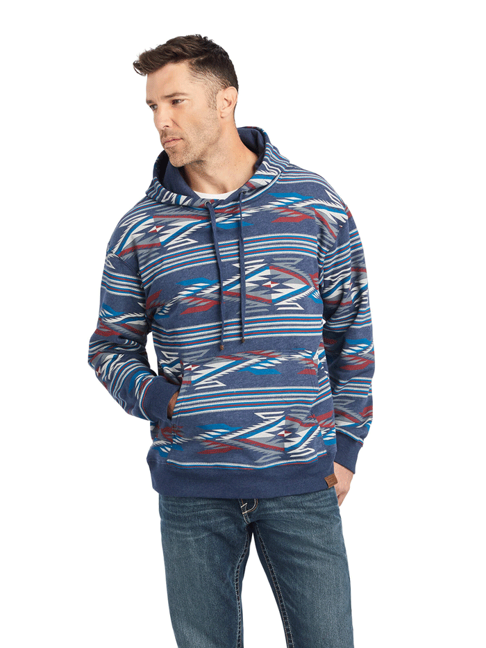 Ariat Men's All Over Print Chimayo Hoodie - Multi Print Design for Outdoor Activities & Casual Wear