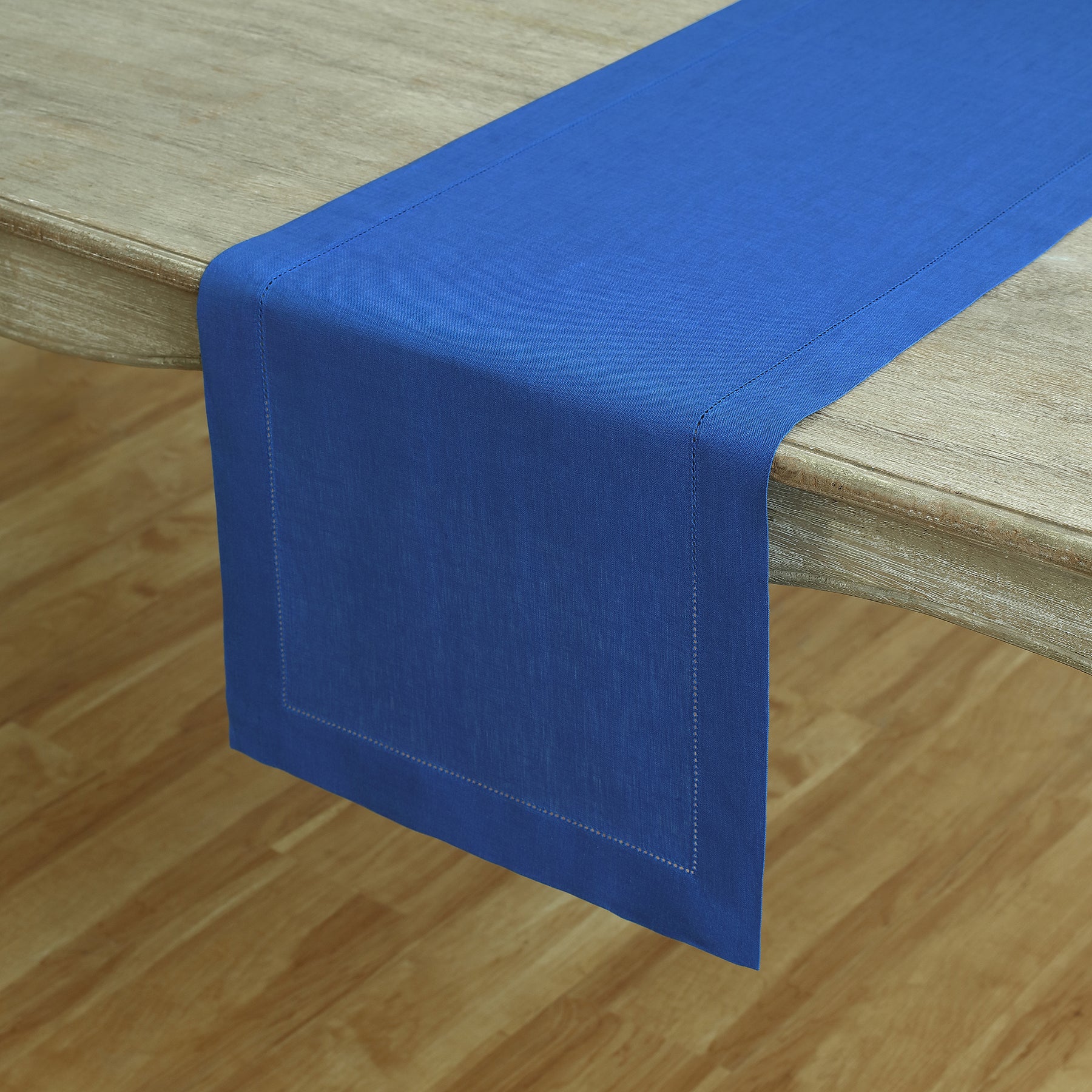 Elegant Classic Hemstitch Table Runner - Premium Linen Dining Decor for Weddings, Parties & Home Decor