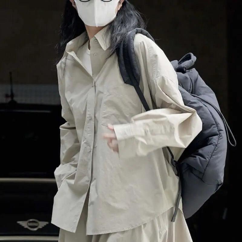 Women's Summer Cotton Long Sleeve Blouse - Breathable Casual Tops for Work, Travel & Outdoor Activities