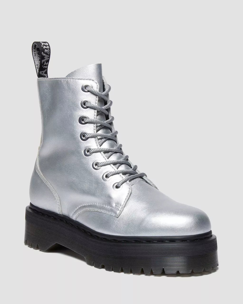 Dr. Martens Jadon Metallic Leather Platform Boots for Women - Chunky Heel, Punk Style, Comfortable & Durable - Perfect for Concerts, Festivals & Streetwear Fashion
