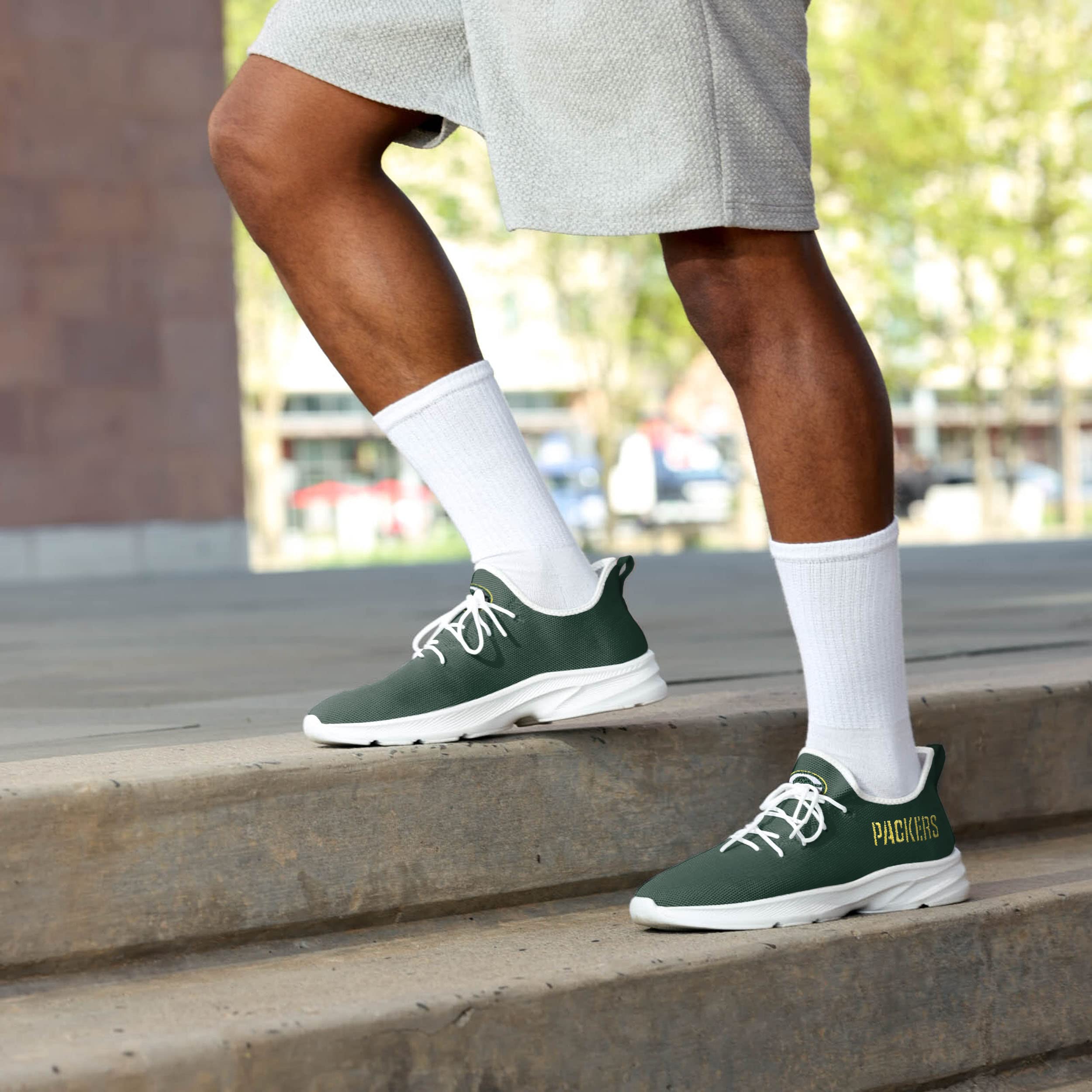 NFL Team Logo Athletic Sneakers for Men - Lightweight Comfortable Sports Shoes for Running, Training & Casual Wear