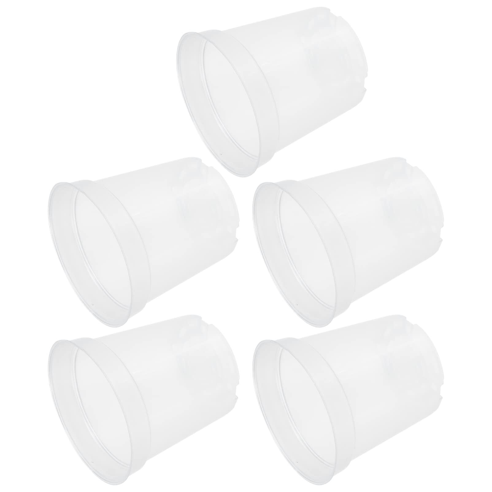 GANAZONO 5 Pack Clear Plastic Orchid Pots with Great Aeration & Drainage - Strawberry Planter, Flower Pots for Indoor & Outdoor Plants - Perfect for Orchids, Succulents, Herbs & Home Gardening