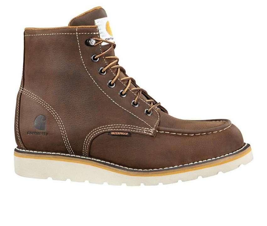 Men's CMW6095 Wedge 6 Inch Waterproof Soft Toe Work Boots - Durable Safety Shoes for Construction, Landscaping & Outdoor Work