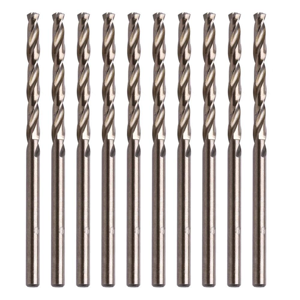 10Pcs 1.5mm M35 HSS-Co Cobalt Twist Drill Bit Set - High Speed Steel Spiral Drill Bits for Metal, Wood & Plastic (4mm Hole Diameter) - Perfect for DIY Projects, Home Repairs & Professional Metalworking
