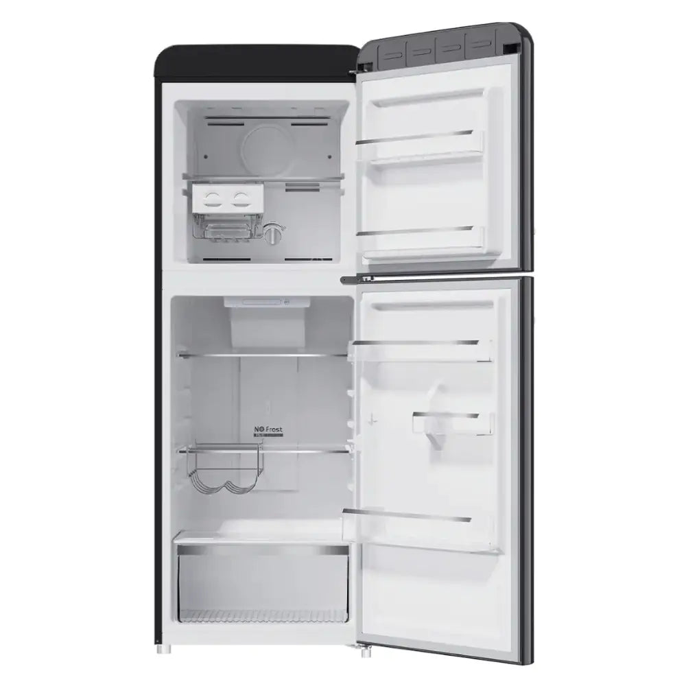 CHiQ CRTM200NB 200L Top Mount Refrigerator with Freezer - Energy Efficient Black Fridge for Home, Kitchen, Office & Dorm Use