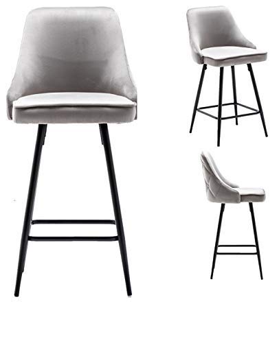 BTEXPERT® Set of 2 Premium Upholstered Dining Bar Stools - 25