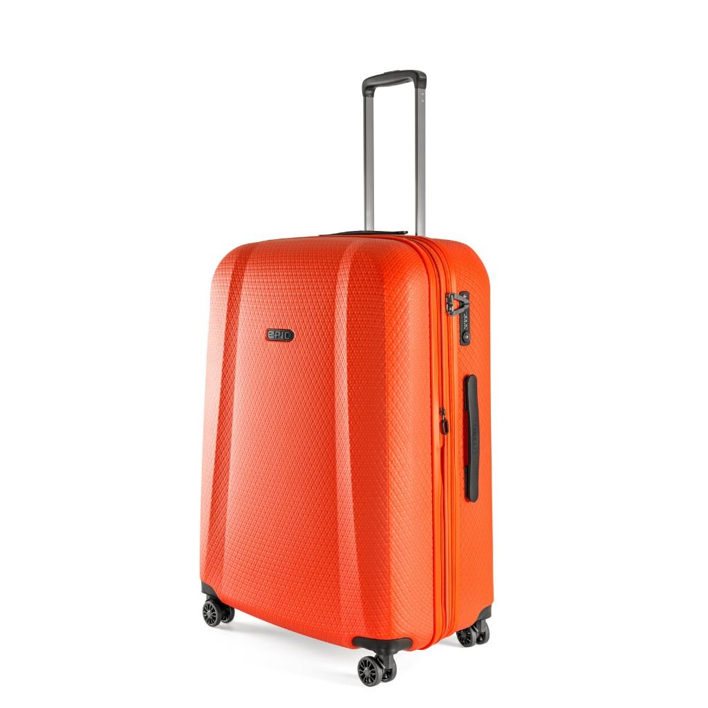 Epic GTO 5.0 29-Inch Large Expandable Suitcase with Wheels - Neon Orange | Lightweight Durable Luggage for Travel, Business Trips & Vacations